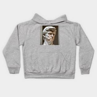 "The Donald" Italian Renaissance Sculpture Kids Hoodie